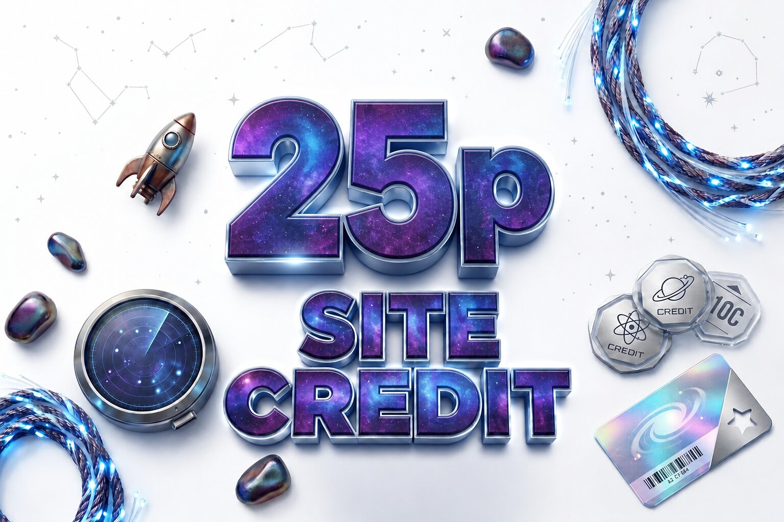 25p Cosmic Credit